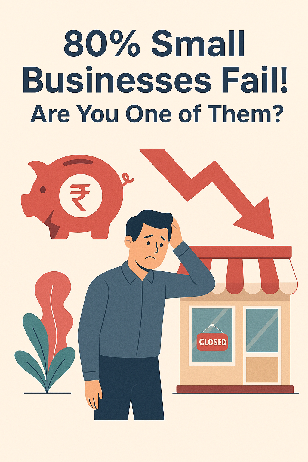 80% of small businesses in India shut down due to poor planning and wrong loan choices. Learn how government schemes like Mudra and MSME loans offer safer alternatives, and why financial planning is key to survival and growth.